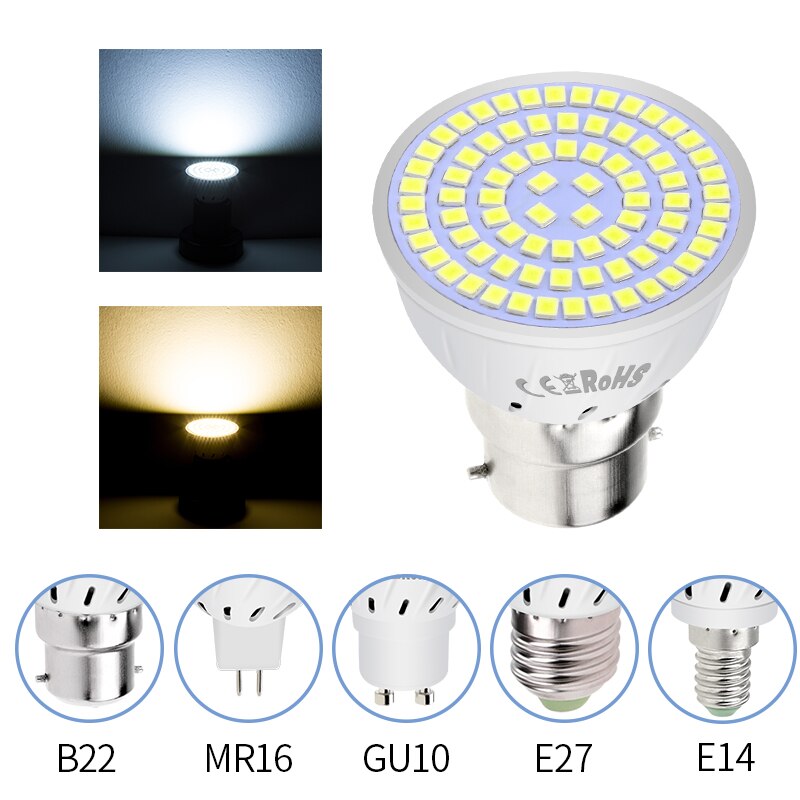 E27 LED  GU10 ƮƮ  E14 Lampada 48 60 ..